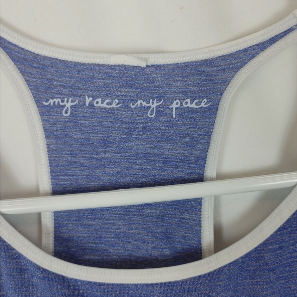 Blue Racerback Tank Top - Picture 5 of 6